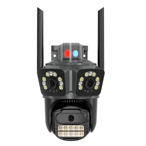 Cámara PT Kolke KUC-763 Triple Lente 9MP Visión 360° WiFi