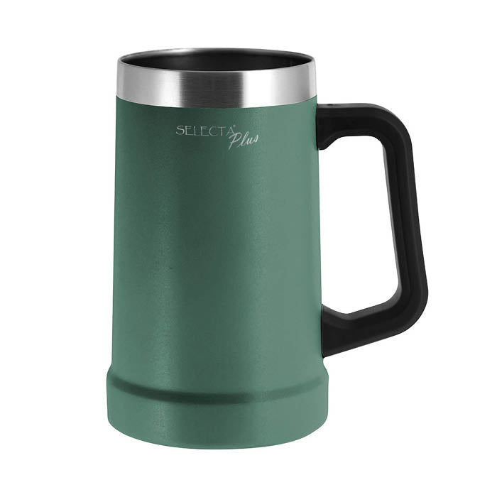 JARRA CERVEZA 700ML DOBLE PARED VERDE SELECTA