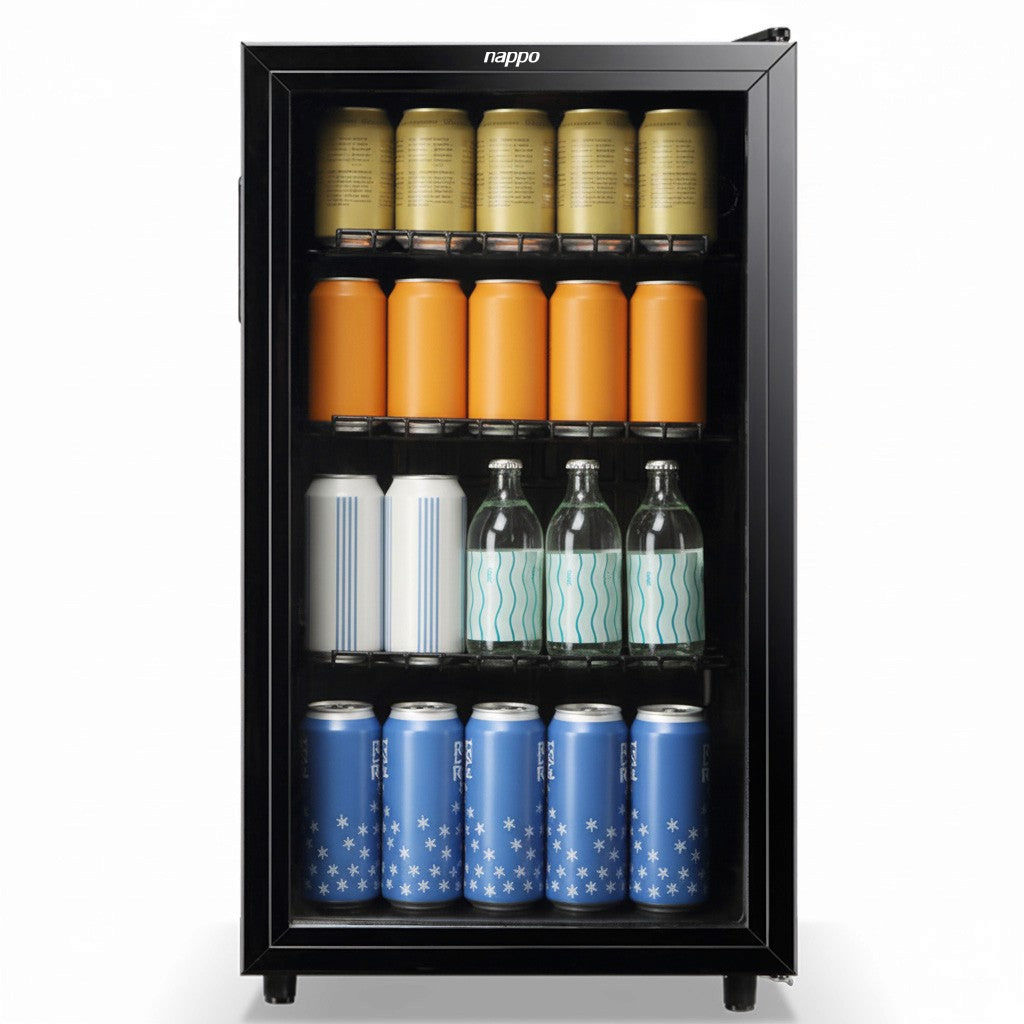 Frigobar Visicooler Nappo NEE-329 98 litros puerta de vidrio negro