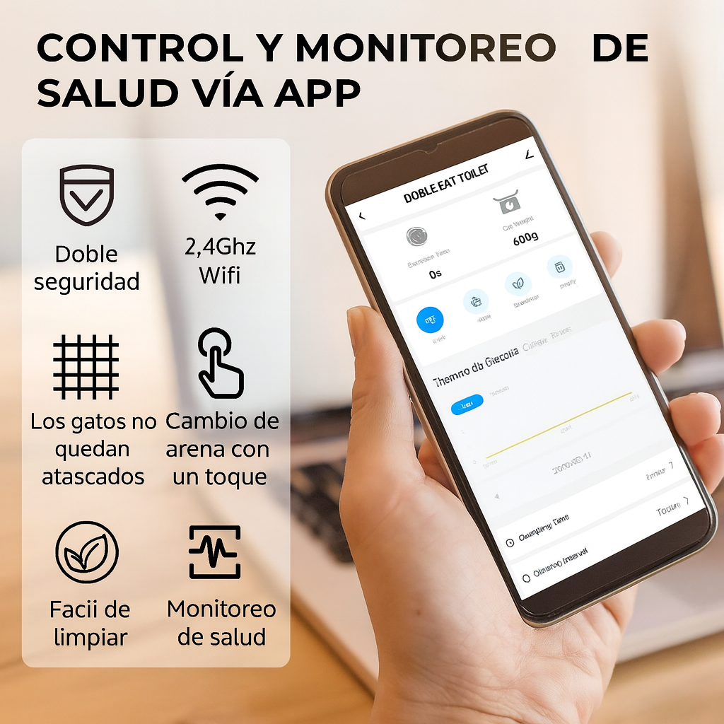 PetBox™ Caja de Arena Inteligente Autolimpiable