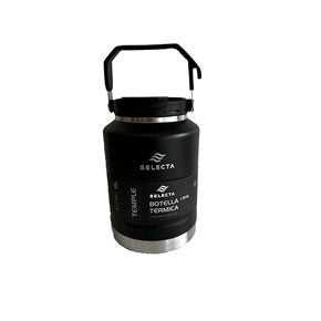 Botella Térmica 1.5L Acero con Pico Negro Selecta