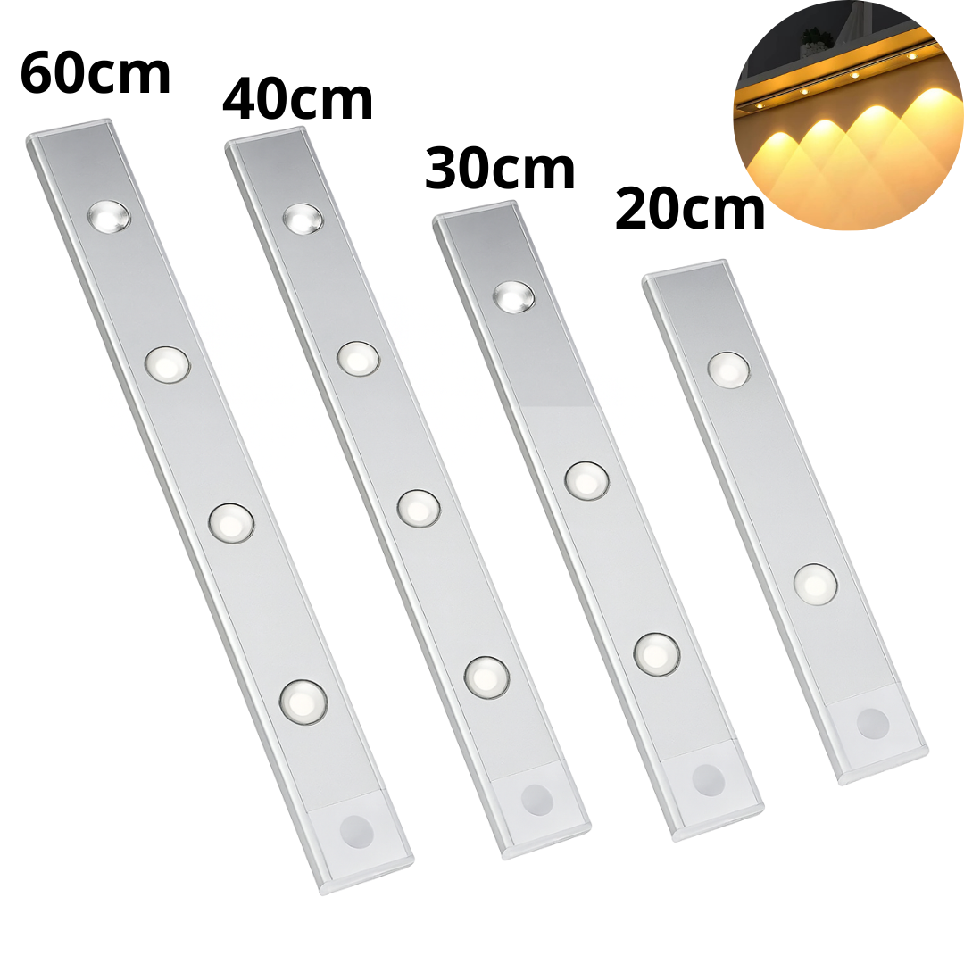 Kit de 4 Barras LED con Sensor y Luz Lateral Difusa