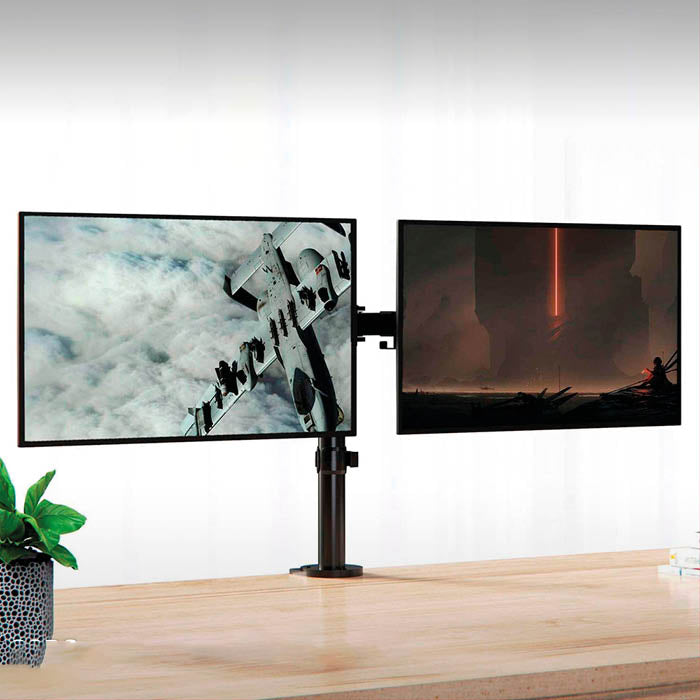 SOPORTE ARTICULADO PARA MONITORES 2 BRAZOS KVS-520