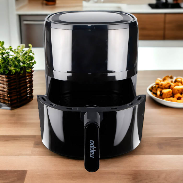 FREIDORA DIGITAL NAPPO SIN ACEITE 5,7L NEF-129 C/VISOR BK