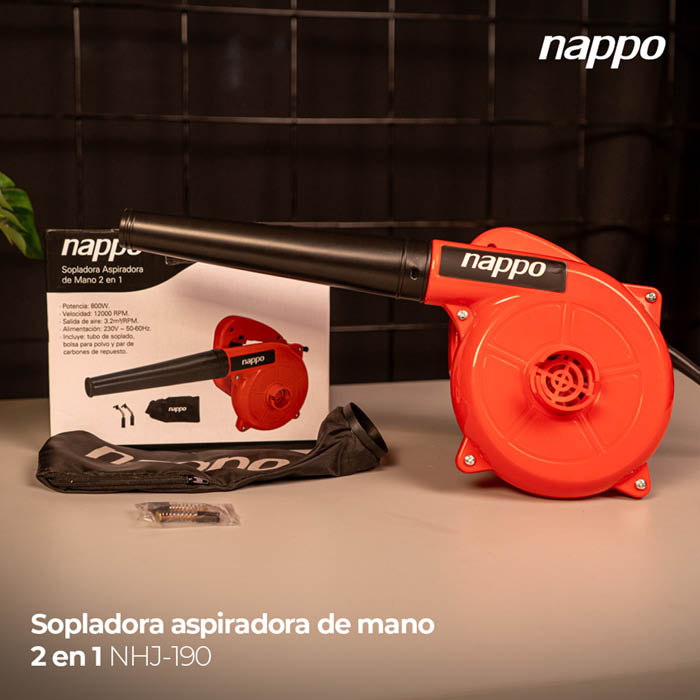 SOPLADORA ASPIRADORA DE MANO 2 EN 1 NHJ-190