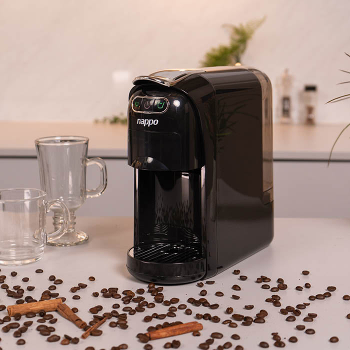 CAFETERA 3 EN 1 MULTICÁPSULAS NAPPO NEGRA NEC-215