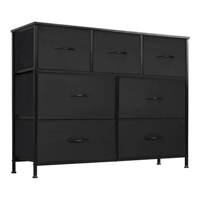 COMODA 7 CAJONES DECOTEAM DDC-038 NEGRO