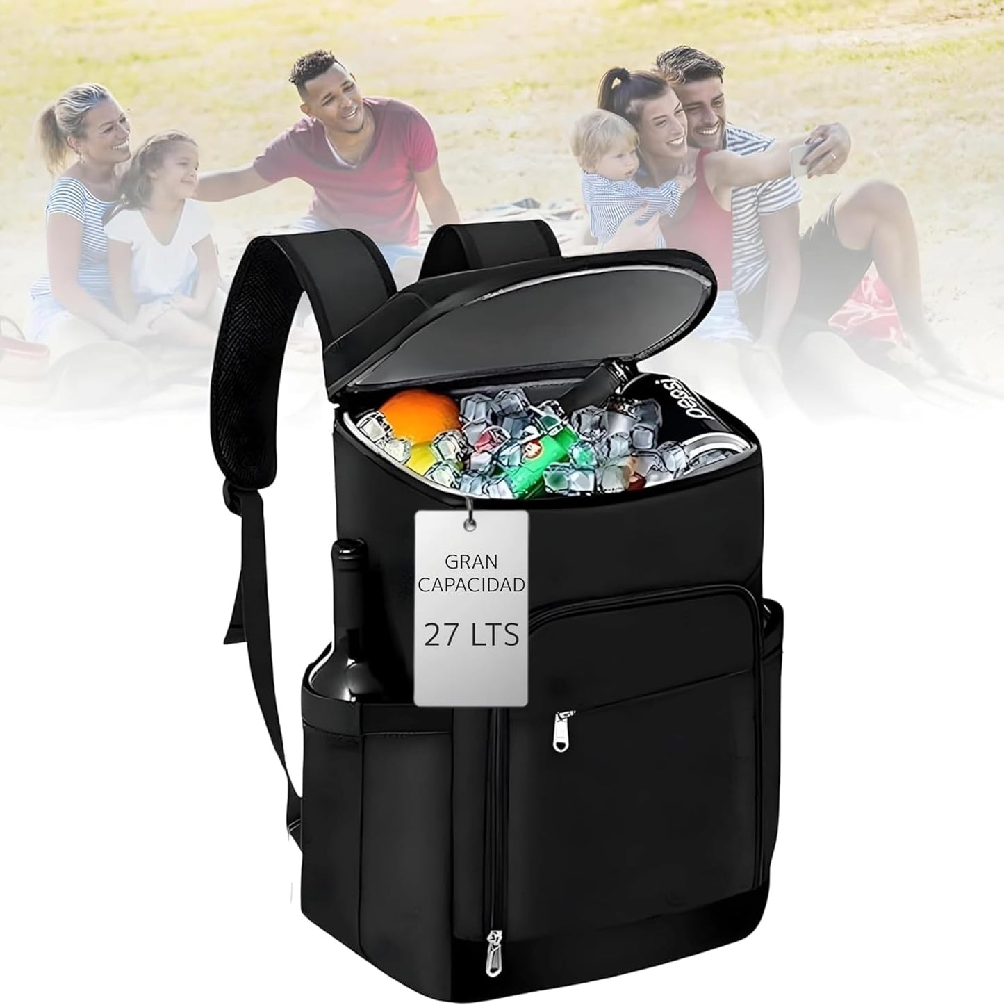 MOCHILA TÉRMICA IMPERMEABLE OXFORD 24 LTS. AZUL