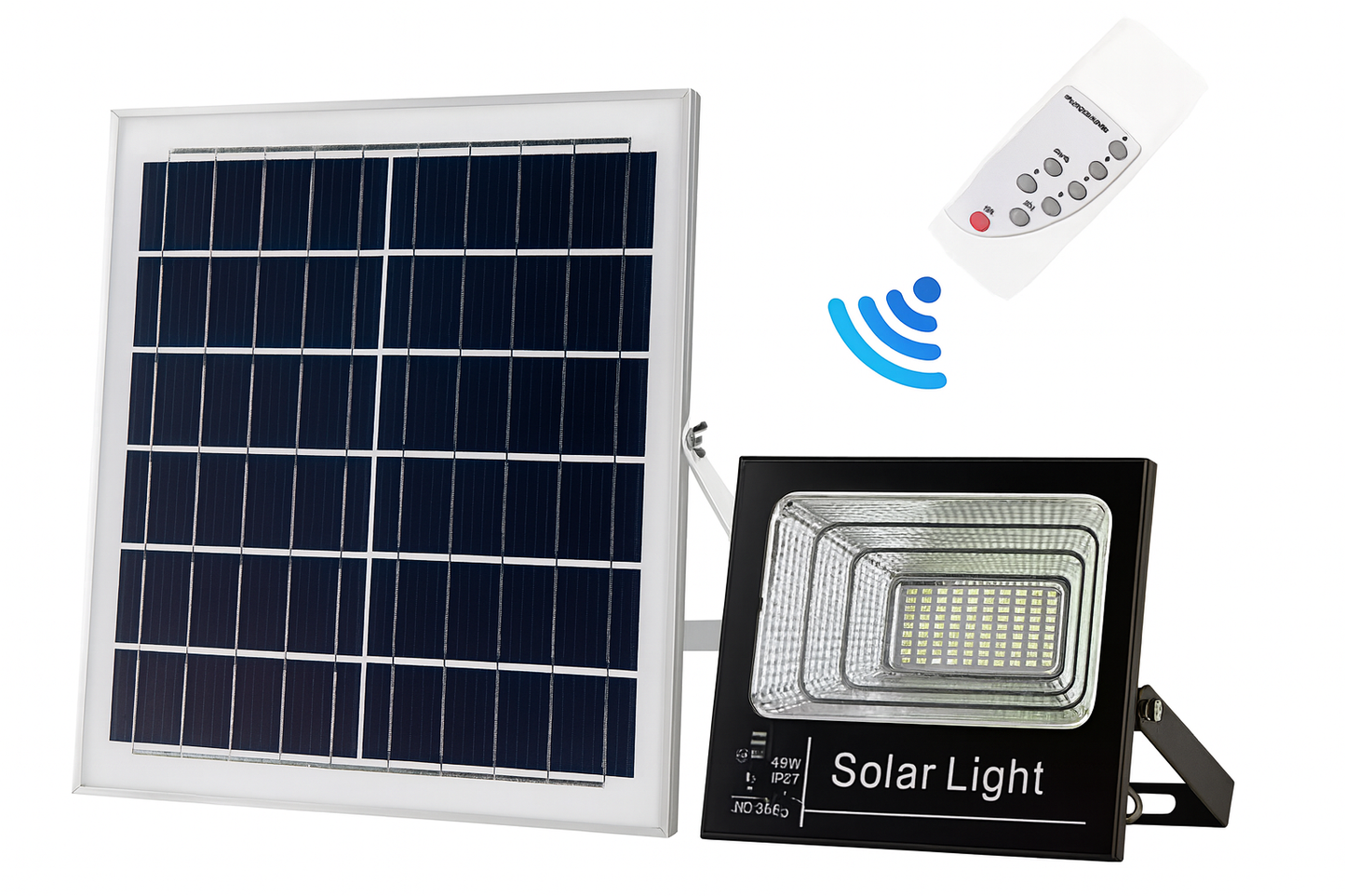 Reflector Solar LED 100W con Control Remoto – JORTAN TECH JT-YY100W