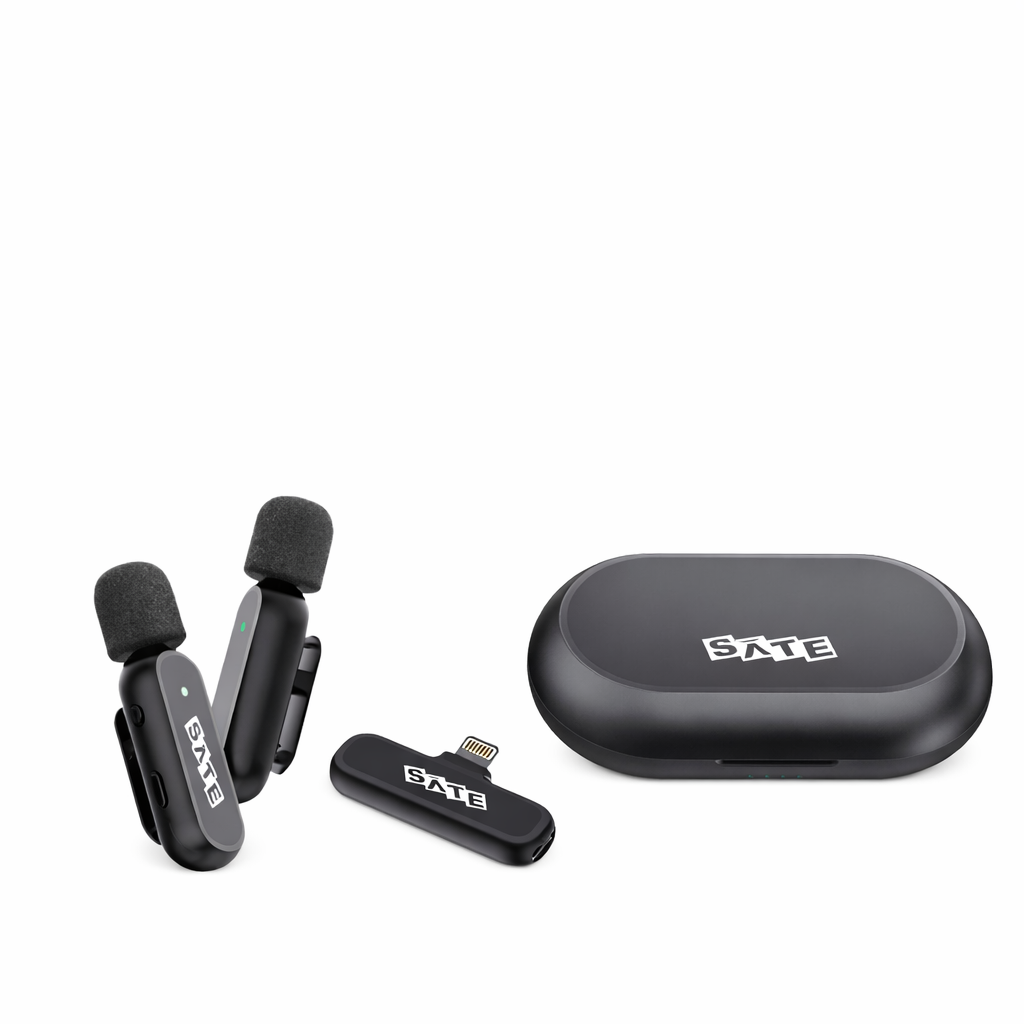 Micrófono Inalámbrico SATE A-MK252 Lightning Doble para iPhone