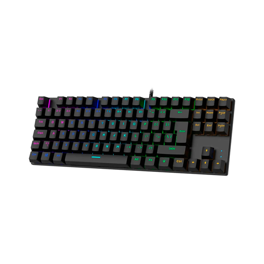 Teclado Gamer Mecánico GK-51 RGB 87 Teclas Inglés