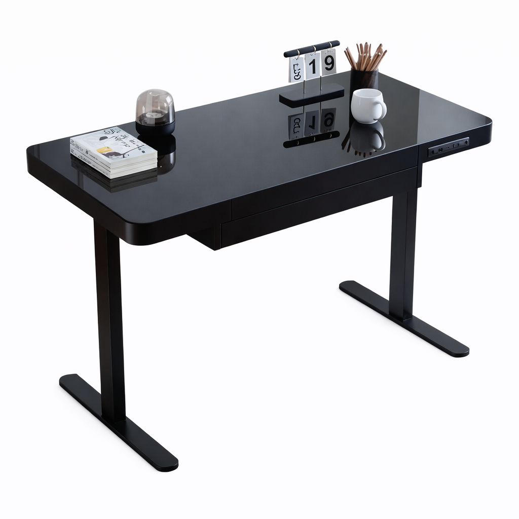 Mesa Gamer Motorizada A-MT501 con Vidrio Templado y USB