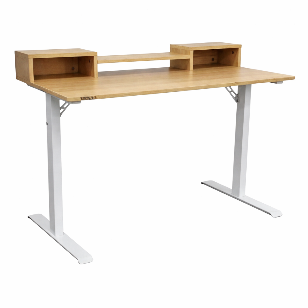 Mesa Gamer A-MT204 Marrón Claro 120x60 cm