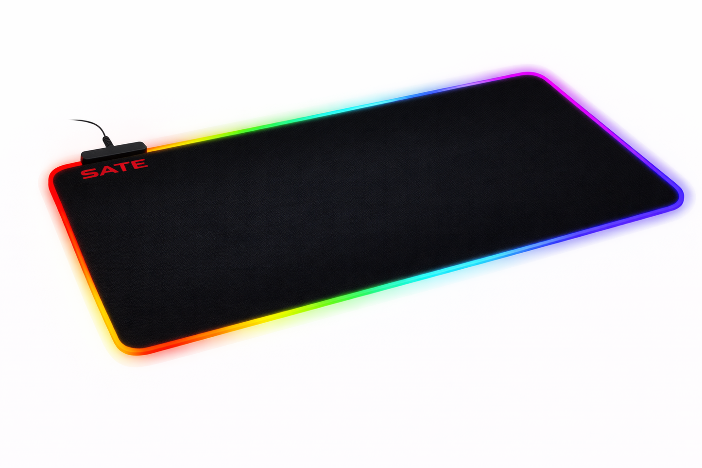 Mouse Pad Gaming RGB SATE A-PAD08 con Iluminación LED