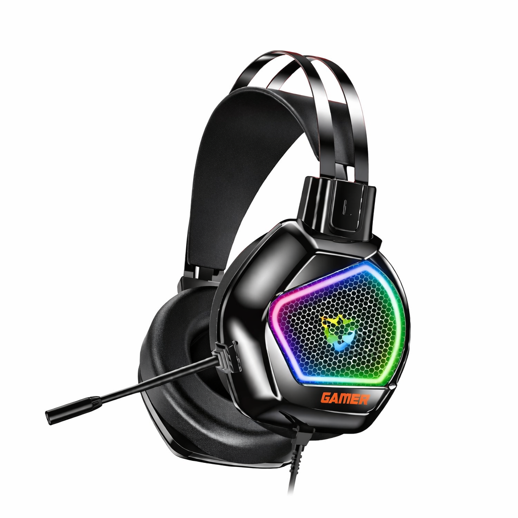 Auricular Gamer AE-301 RGB USB con Micrófono