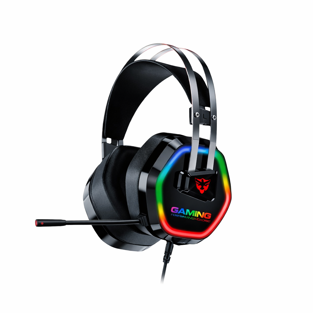 Auricular Gamer AE-305 RGB USB con Micrófono Alta Sensibilidad