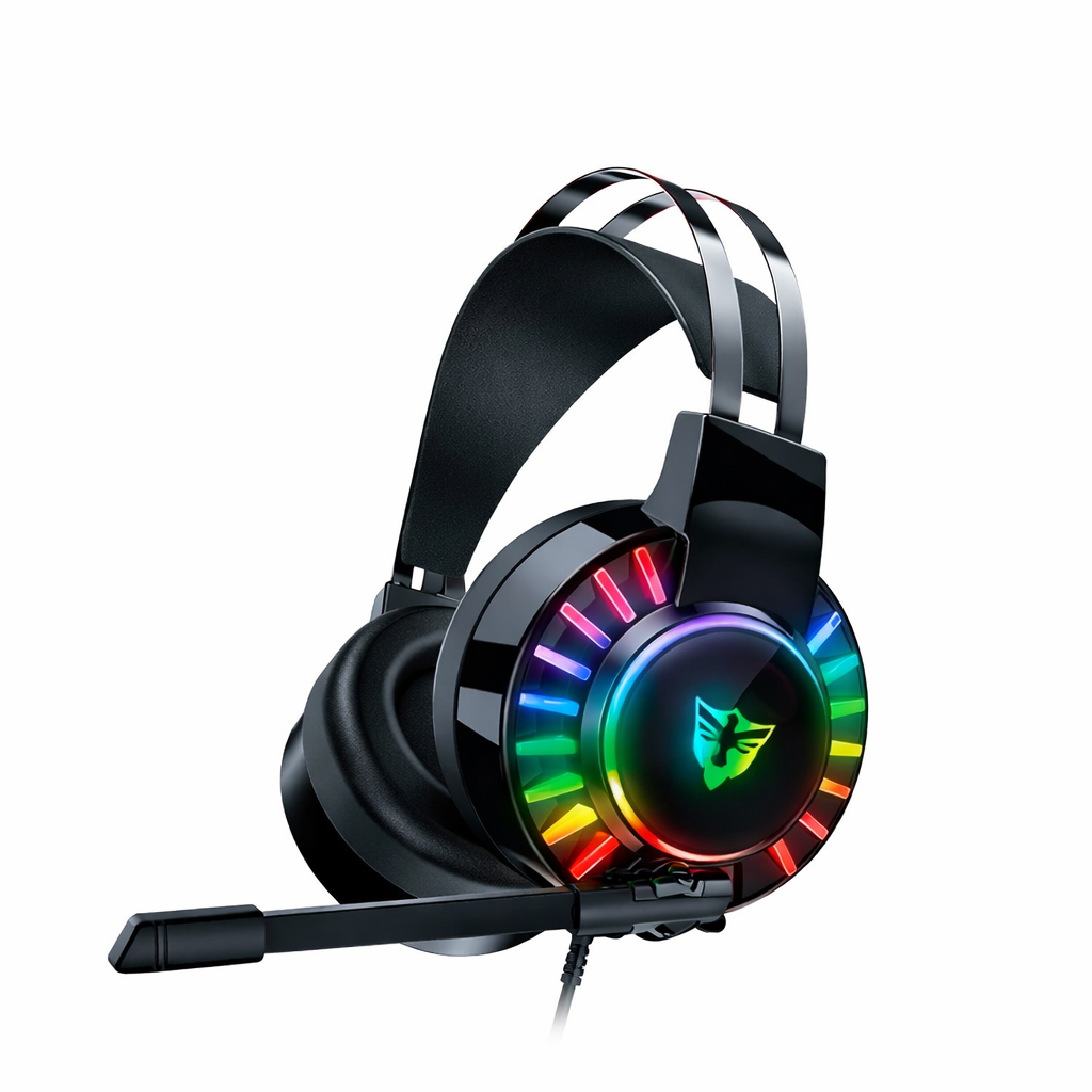 Auricular Gamer AE-306 RGB USB con Micrófono Alta Sensibilidad