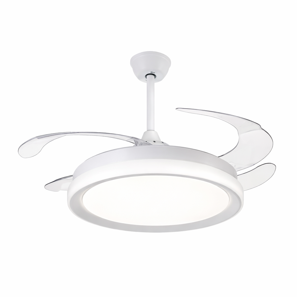 Ventilador de Techo con Luminaria A-FAN002 90W Blanco