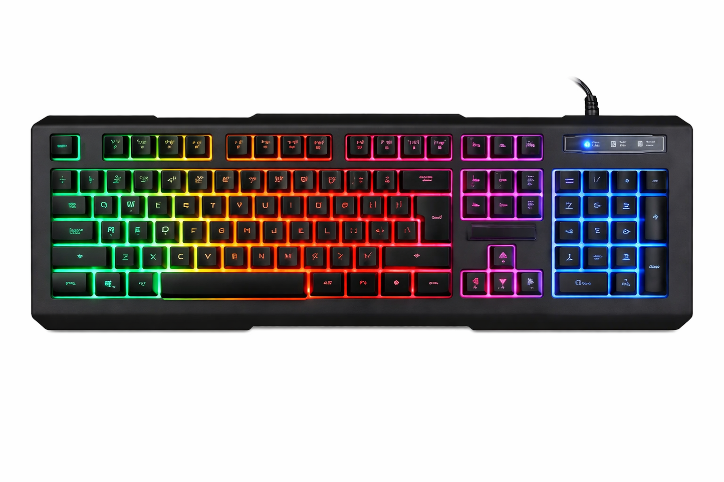 Teclado Gamer AK-840 Español USB Retroiluminado