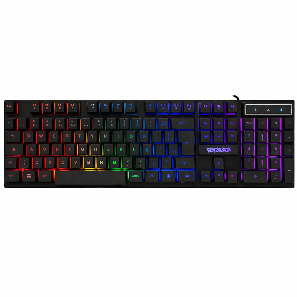 Teclado USB Multimedia LIGHT AK-891 Portugués 104 Teclas