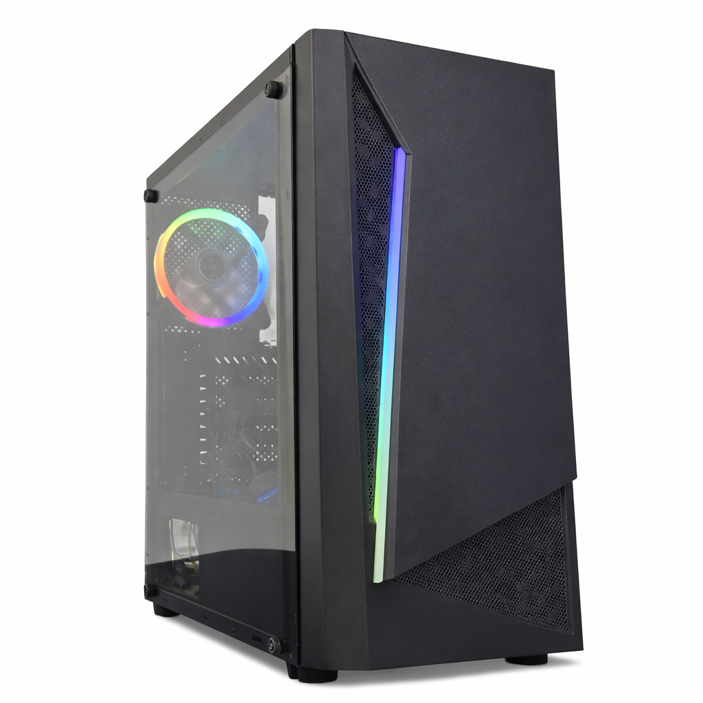 Gabinete Gamer ATX 1102K con Cooler RGB Incluido