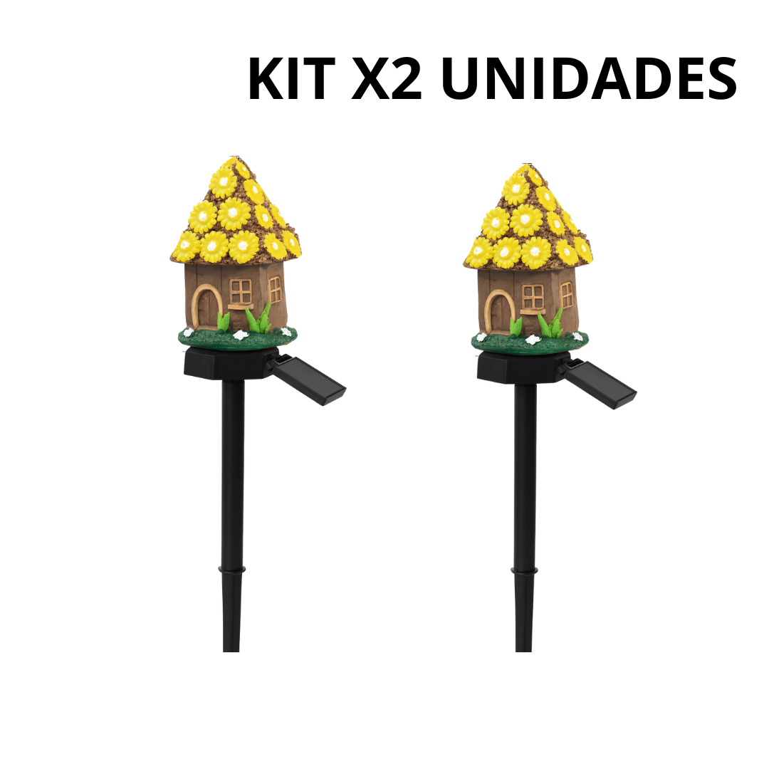 KIT X2 Casitas Solares Decorativas