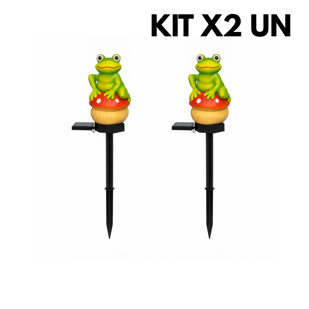 KIT X2 Luces Solares Decorativas con Diseño de Animales