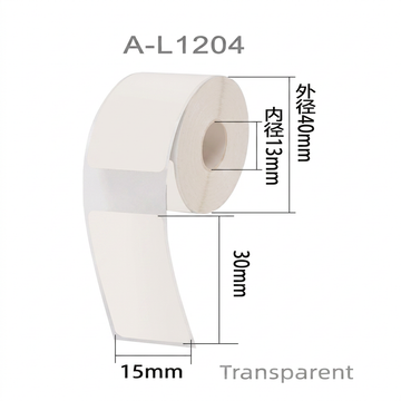 Etiqueta Térmica Adhesiva Transparente 15×30 mm — Rollo de 230 · SATE A-L1204