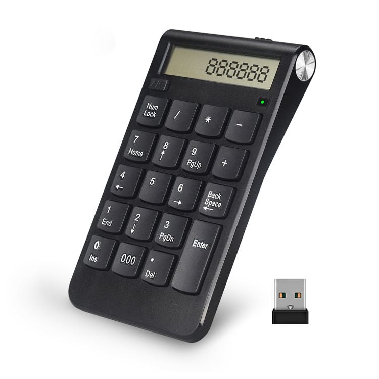 Teclado Calculadora Inalámbrico AK-185G USB 2.4GHz
