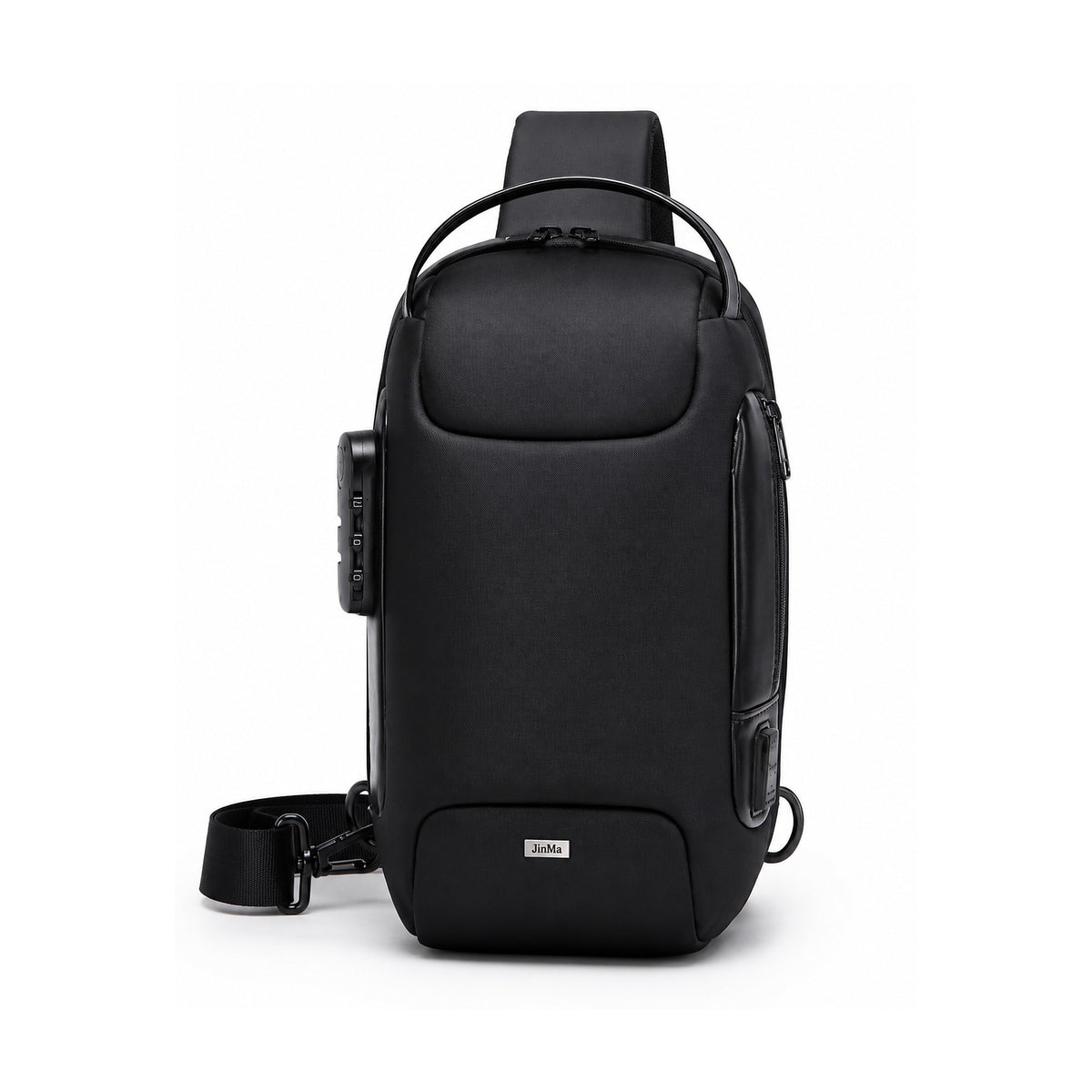 Bandolera Anti-Robo Urban KVM-598 con Candado TSA y Puerto USB de KOLKE, producto centrado sobre fondo blanco