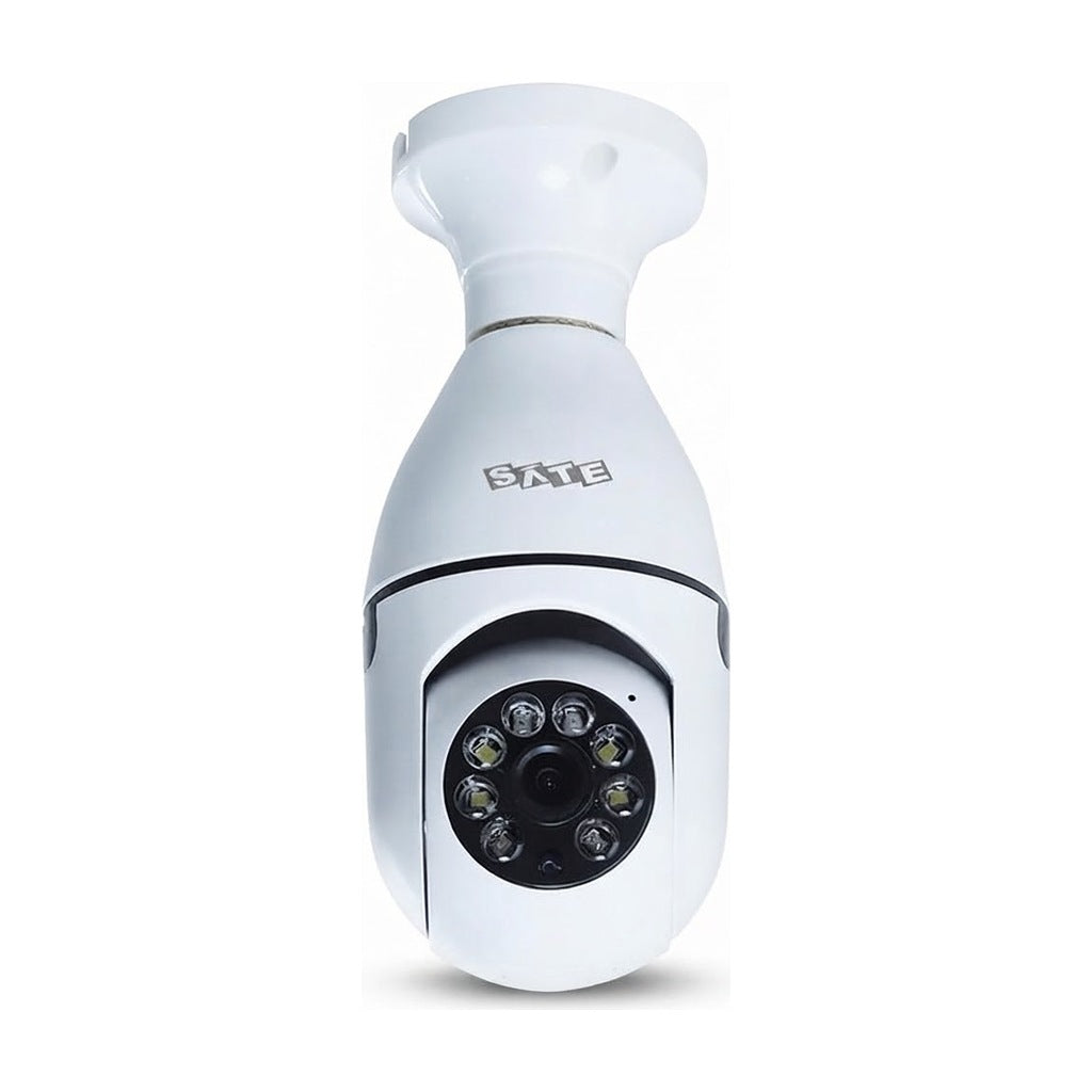 Cámara IP A- Panorámica 2MP iCSee con Porta Foco, vista de producto sobre fondo blanco