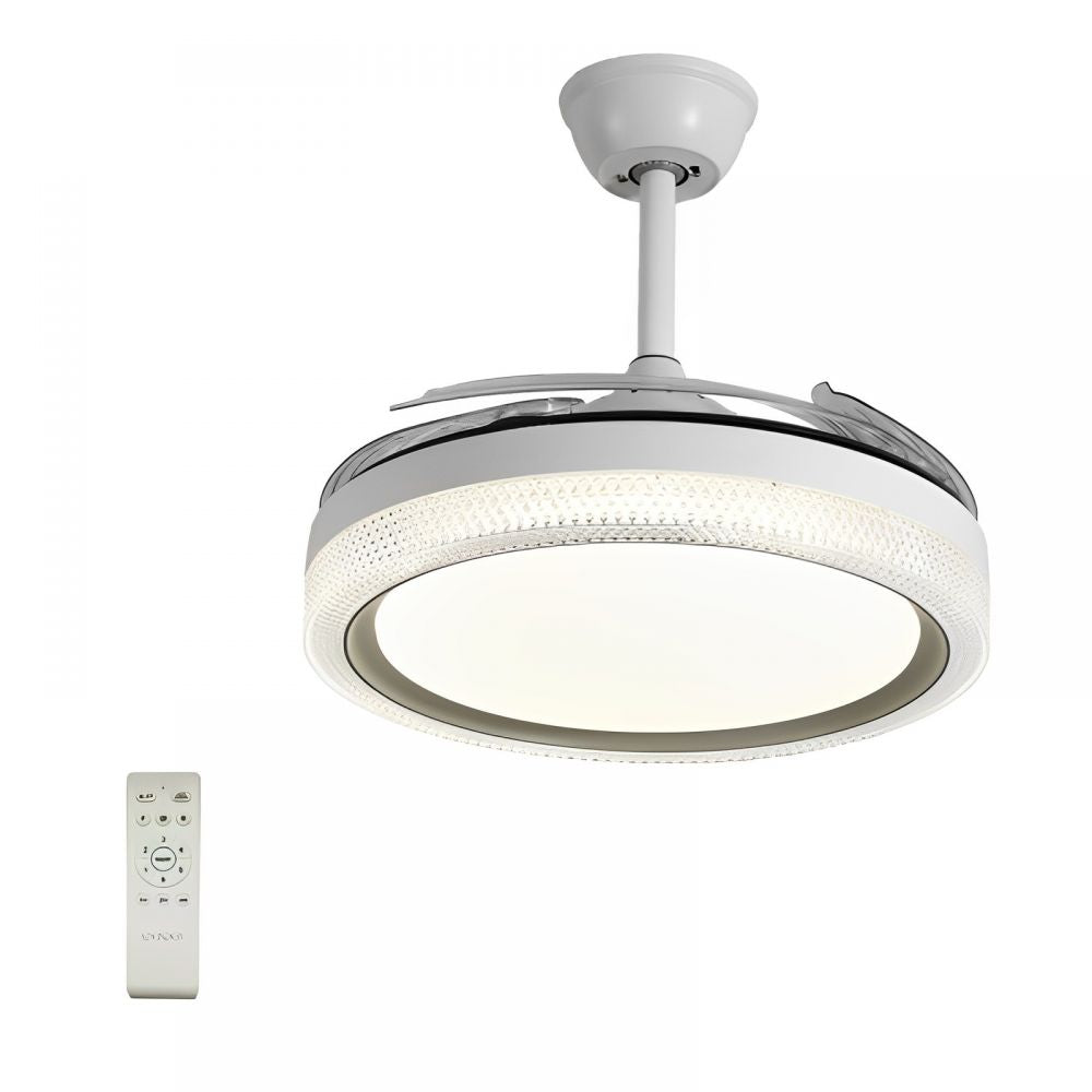 Ventilador de Techo con Luminaria A-FAN003 90W Blanco