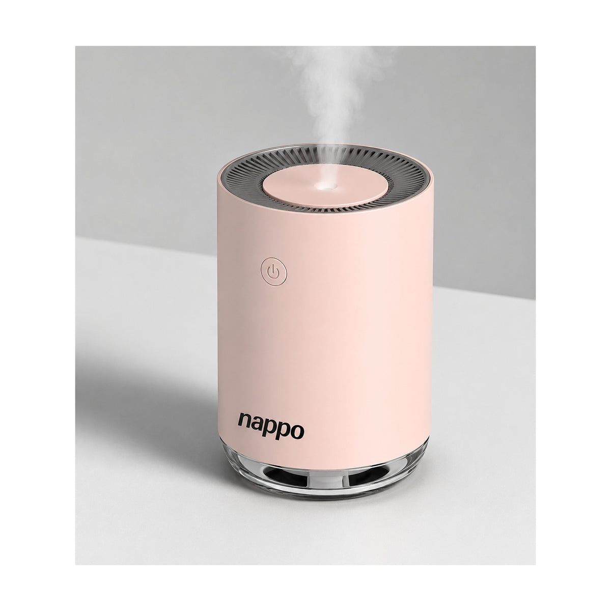 Humidificador Aromático Ultrasónico Nappo NEV-071 Rosado 220ml de NAPPO, producto centrado sobre fondo blanco