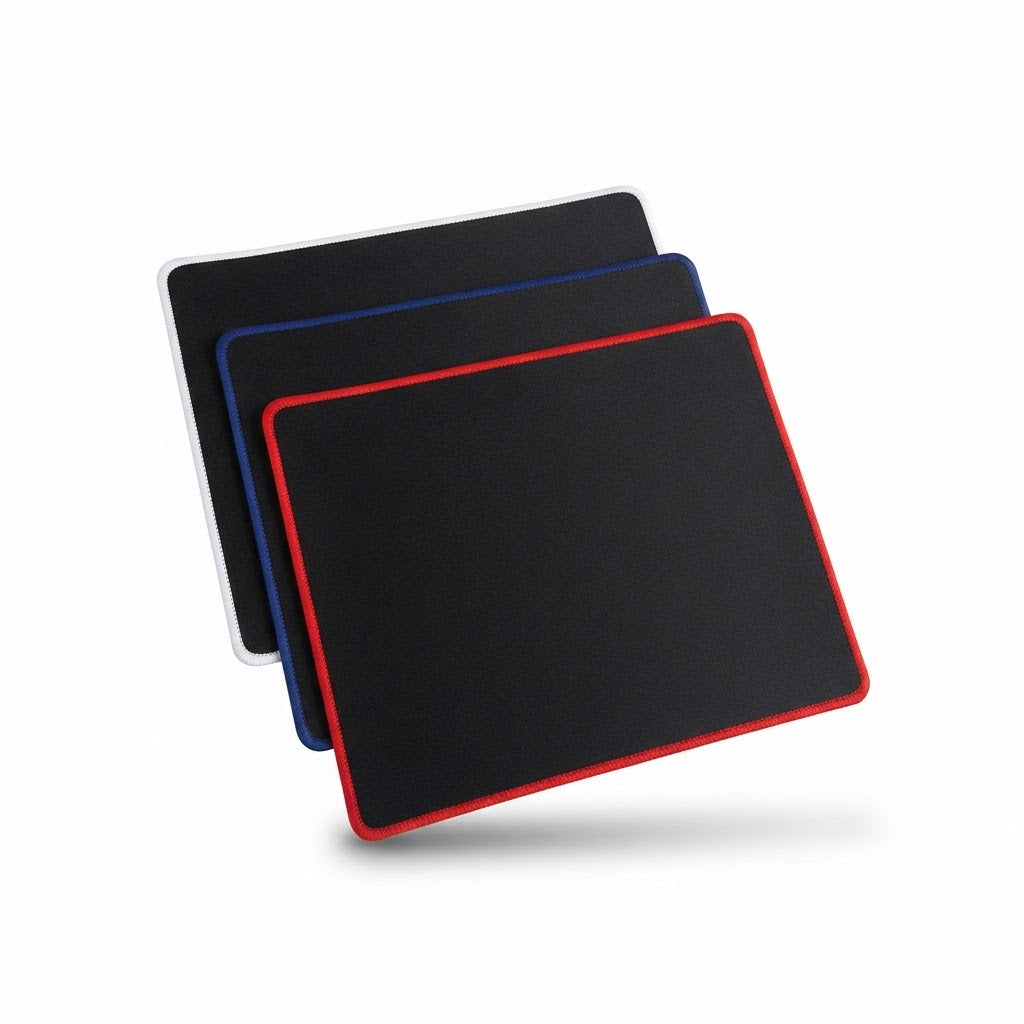 Mousepad negro con borde de color para gaming