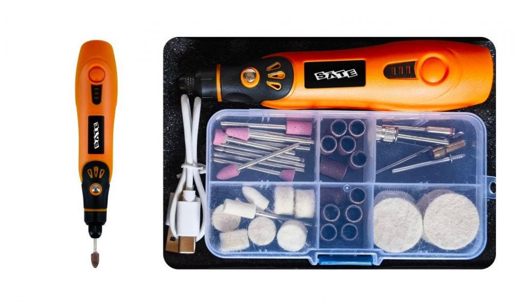 Kit de pulido y limpieza SATE A-TK83 mini amoladora eléctrica multifunción