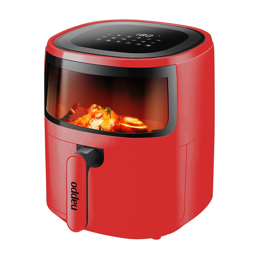 Freidora Digital Sin Aceite Nappo Vision NEF-129 Roja 5,7 litros