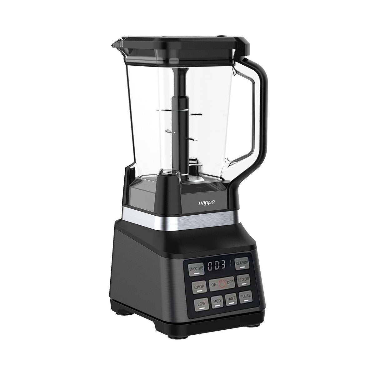 Licuadora Nappo Power Blade NEL-332 1500W con Display Auto-IQ de NAPPO, producto centrado sobre fondo blanco