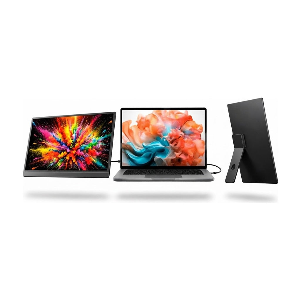 Monitor Portátil A- 15.6" FHD Type-C / HDMI, vista de producto sobre fondo blanco
