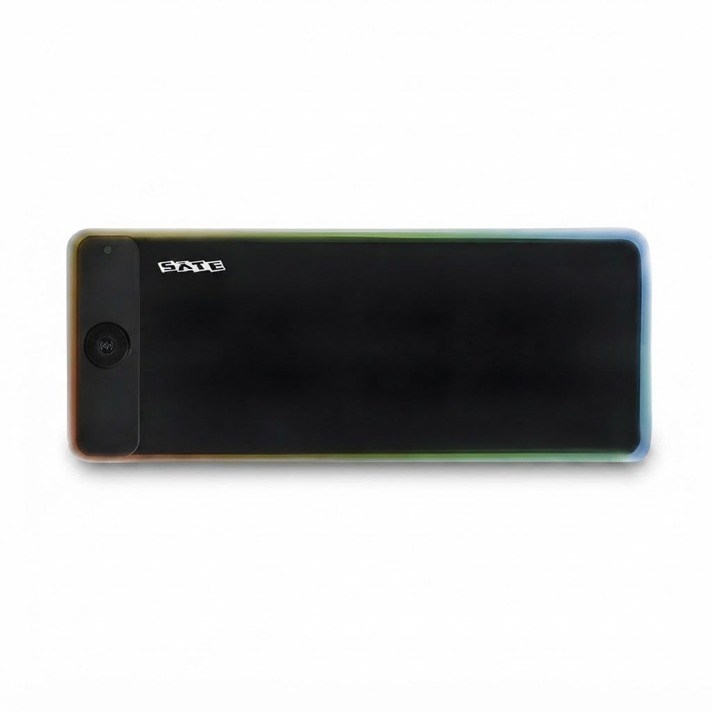 Mouse Pad Extendido RGB de 80 x 30 cm Negro, vista de producto sobre fondo blanco