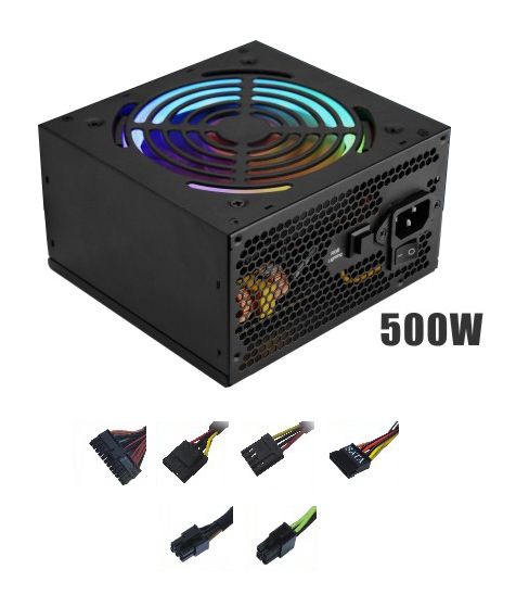 Fuente de alimentación SATE 500W c/RGB PRO-590