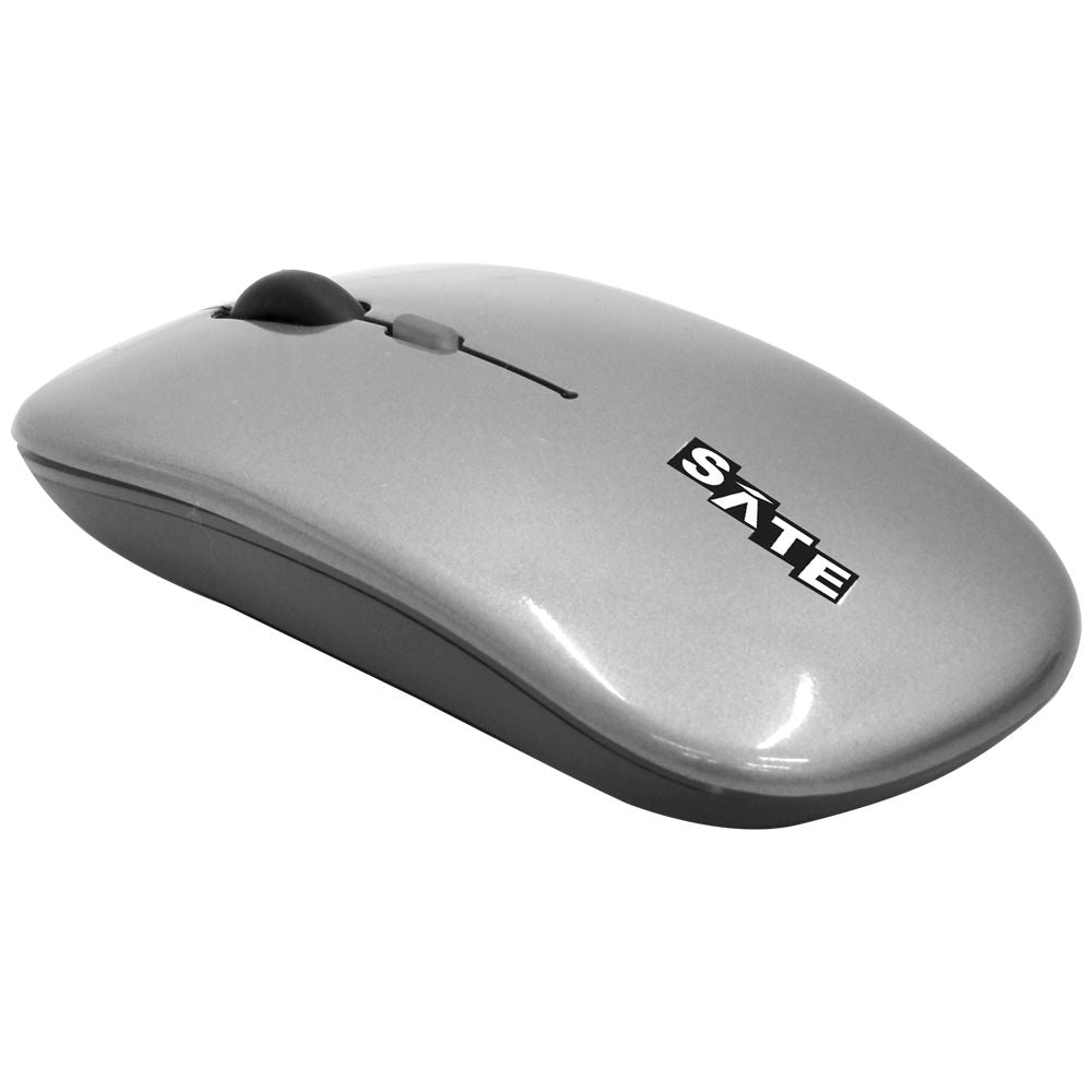 Mouse Inalámbrico A-789G – Gris con acabado resistente y sofisticado