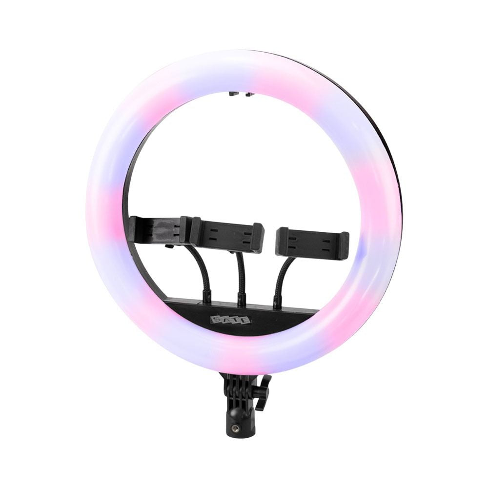 Aro Led RGB A-MK360J 14 Pulgadas con Soporte para 3 Celulares