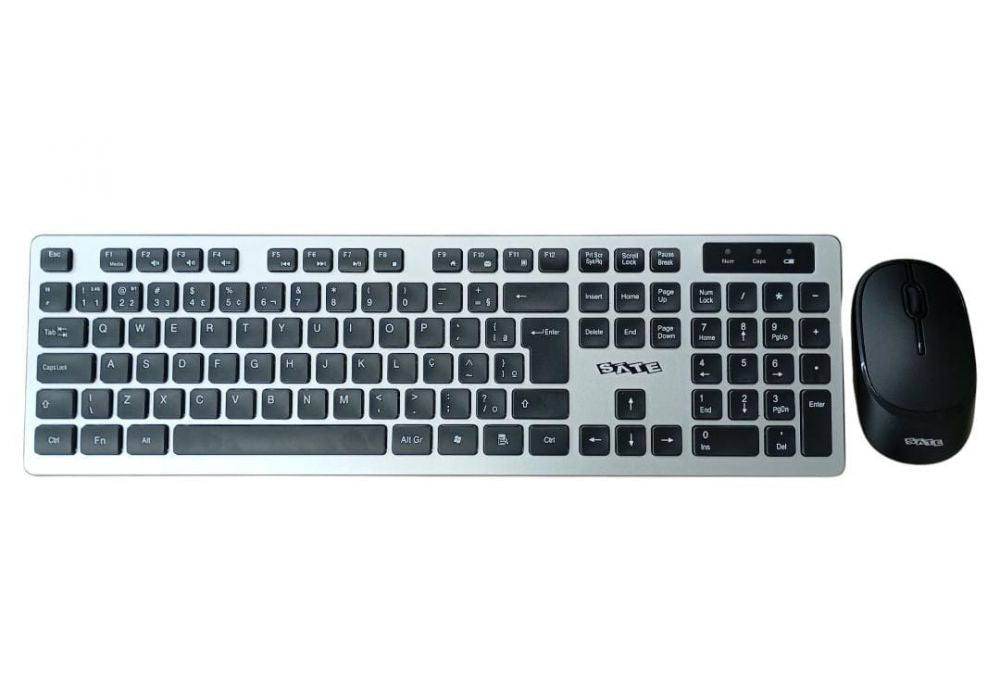 Teclado y Mouse Inalámbrico AK-761G Bluetooth + 2.4GHz Portugués