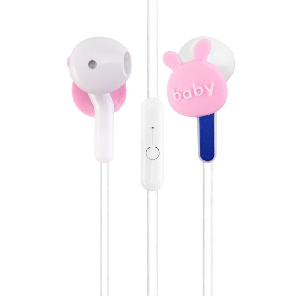 Auricular con cable Tipo-C SATE AE-T3971 color rosado