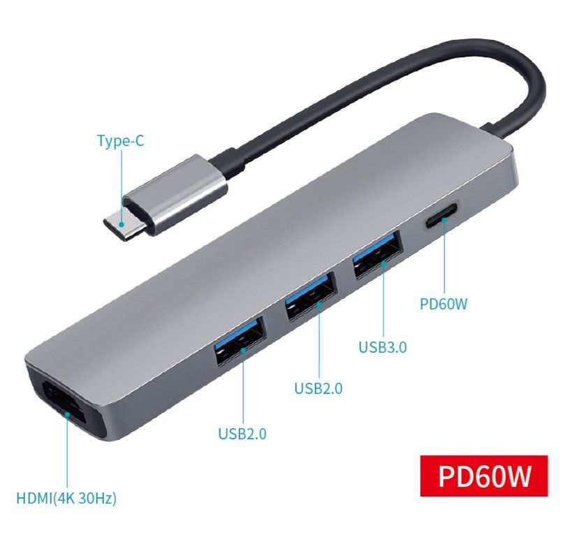 Hub USB Tipo C Multifunción A-HUBC58