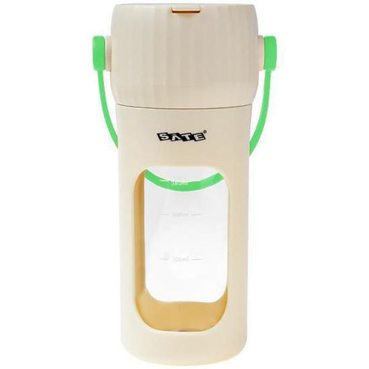 Licuadora Portátil Recargable USB SATE A-P277 color Verde de 380 ml