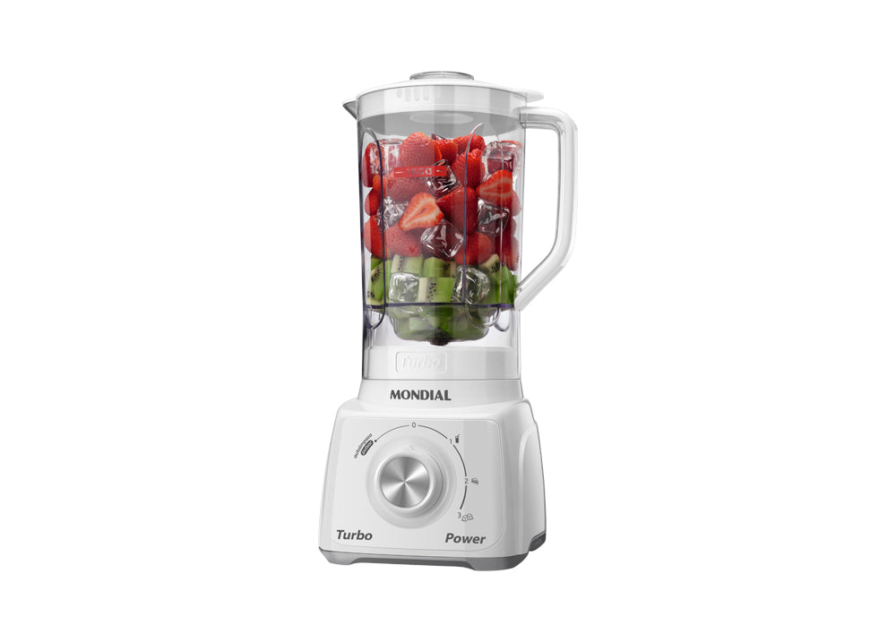 LICUADORA TURBO POWER - WHITE 3 VELOCIDADES - 2,2L L-99WG