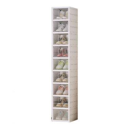 Zapatero Plegable SATE N-103PP9 9 Niveles Puerta Transparente