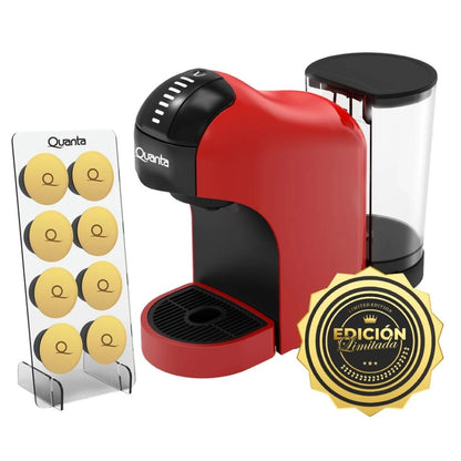 Cafetera Multicápsulas Quanta QTCMC50 Edición Limitada Roja 220V
