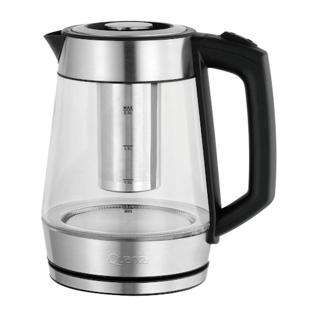 Hervidora Eléctrica de Vidrio Quanta QTHVF960 1,7L 2200W con Filtro